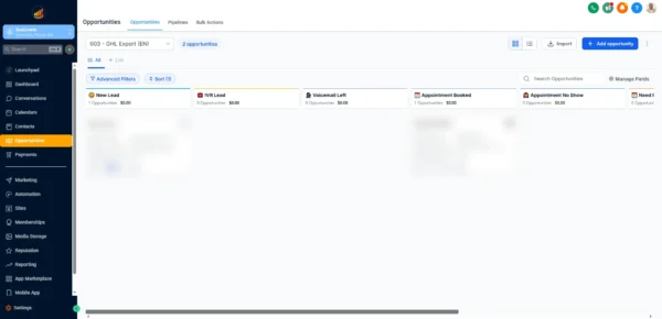ghl single sub account (basic)
