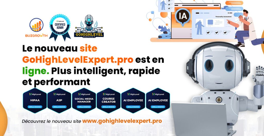 ancement du nouveau site web de GoHighLevel Expert